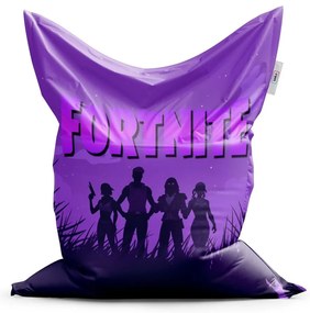 Classic babzsák Fortnite lila sziluett - gyerek, lila