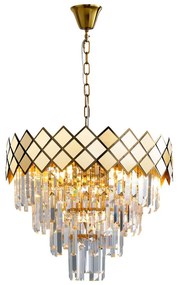 MILAGRO ML8892 CARISMA Kristály Függesztett Lámpa Arany E14 IP20