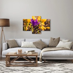 Lila virágok képe (90x60 cm)
