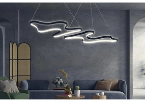 Függőlámpa, Duple Artisan - Fekete Body, Fehér Light