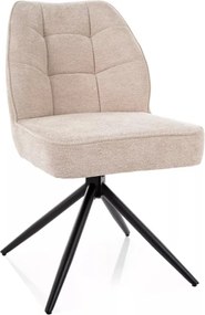 John Raven forgatható étkezőszék sötétbézs/fekete