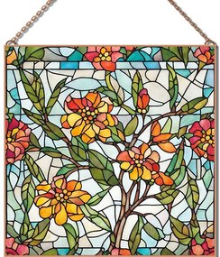 Stained-Glass-Lantana-1 üvegkép, falikép