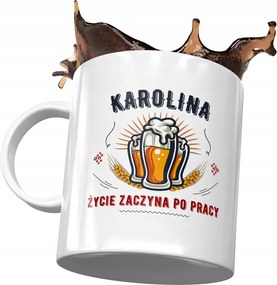 Bögre Karolina Barátnő Feleség Ajándék Nyomtatott Fotóval