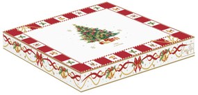 Karácsonyi porcelán csillag tányér díszdobozban Christmas Tale