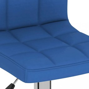 vidaXL 2 db kék szövet bárszék
