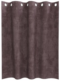 Velúr Függöny 2 db Szemfüggönnyel Barna 140x140 cm