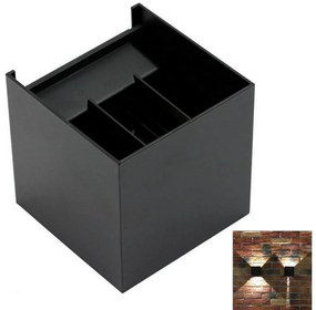 LED Kültéri fali lámpa 2xLED/3W/230V IP54 fekete