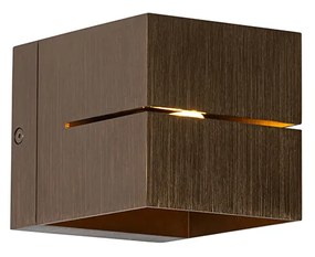 Modern fali lámpa sötét bronz - Transfer Groove