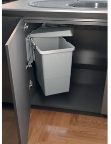 Hulladékgyüjtő Elletipi SWING 2.0, kifordítható, szürke, 24L