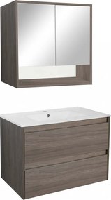 Porto 80 komplett fürdőszoba bútor rauna szil színben