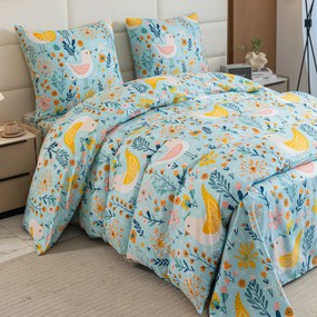 Mikroszálas ágyneműhuzat SPRING TWEET színes Ágyneműhuzat mérete: 2 db 70 x 90 cm | 200 x 220 cm