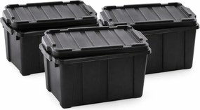 Műanyag Tároló Doboz Fedéllel Tároló Doboz Nagy 21 Liter 3DB