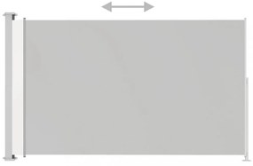krémszínű behúzható oldalsó terasznapellenző 200 x 300 cm