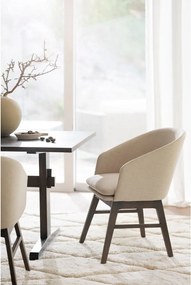 Bézs kárpitozott étkezőfotel szett 2 db-os Windham – Rowico