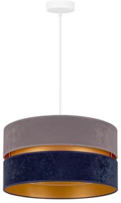 Duolla - Csillár zsinóron DUO 1xE27/15W/230V átm. 40 cm kék