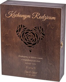 Három borosdoboz Köszönetajándék Esküvő