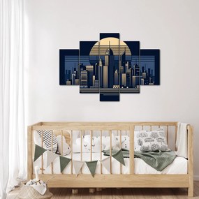 Kép – Geometrikus város (150x105 cm)