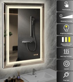 Vero falitükör ezüst