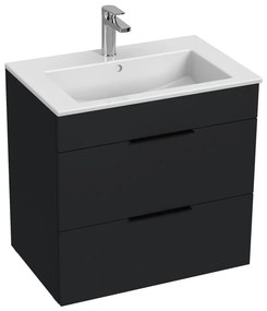 JIKA H4536021763521 - Fürdőszobai szekrény mosdóval CUBE 60,7x65 cm fekete