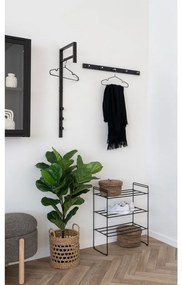 Trento ruhatartó állvány, fém, fekete