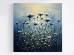 Vászonkép Canvas Természet Rét Mező Virágok Cickafark 40x40