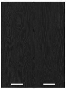 Függő szekrény Riga Fekete tölgy 60 x 31 x 80 cm Faanyag