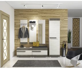 Fali akasztó SARPA 136x40 cm fehér/barna