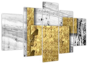 Kép - Arany négyzetek N⁰1 (150x105 cm)