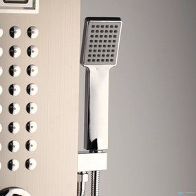 Zuhanypanel EYN TP1912L termosztáttal és masszázsfúvókákkal, falon kívüli kivitelben, többféle felülettel — Sarok
