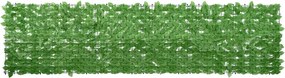 vidaXL zöld leveles erkélyparaván 300 x 75 cm