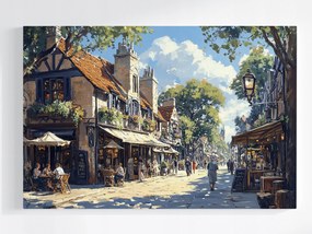 Poszter Város Franciaország Utca Körút Étterem 60x40