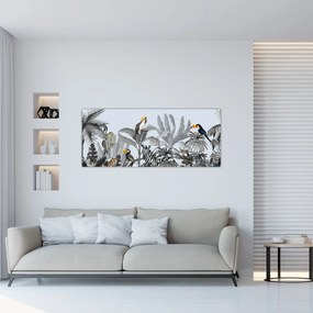 Kép - Illusztrált dzsungel (120x50 cm)