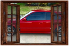 Poszter 60x40 Piros Honda Civic