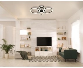 Globo 48039-40 LORETTA LED mennyezeti lámpa 40W, 35,5x53 cm, fekete