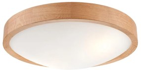 Lamkur Mennyezeti lámpa OAK SLIM 2xE27/60W/230V tölgy ø 37 cm LA40806