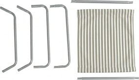 Összecsukható strandszék SAND STRIPES, zöld