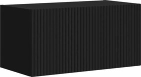 vidaXL TV Fali Szekrény Fekete 60 x 31 x 29.5 cm Faanyag