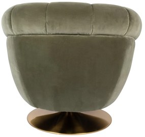 Memeber olívazöld bársony fotel - Dutchbone