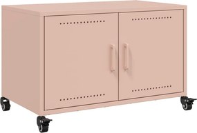 vidaXL rózsaszín acél TV-szekrény 68 x 39 x 43,5 cm
