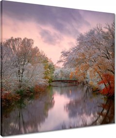 Vászonkép 50x50 Híd Építészet Tájkép