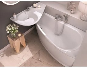 Ravak CS01000000 - Sarokkád AVOCADO 150x75 cm akril/fehér