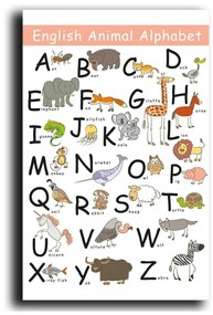Gyerekszoba kép 45x70 cm Alphabet – Wallity