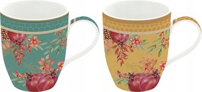 Kpl Porcelán bögre színes nagy 350 ml