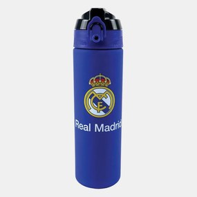 Real Madrid Blue műanyag matt szívószálas kulacs 700 ml