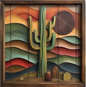 AI082 keretezett MDF falikép, 50 x 50 cm