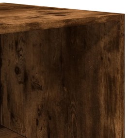 füstös tölgy színű szerelt fa ruhásszekrény 100 x 50 x 200 cm