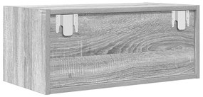szürke sonoma színű szerelt fa TV-szekrény 60x31x25,5 cm