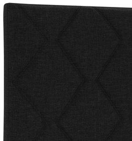 Fejtámla Gyémánt Blokkok Mintás Fekete 100 cm Textil, Fejtámla Gyémánt Blokkok Mintás Fekete 200 cm Textil