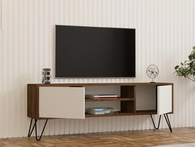 TV asztal/szekrény Donoko (dió + fehér) . Akció -21%. 1095133