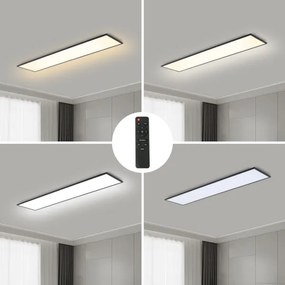 Brilagi - LED Dimmelhető lámpa SLIMFRAME LED/58W/230V 120x30 cm fekete + távirányító